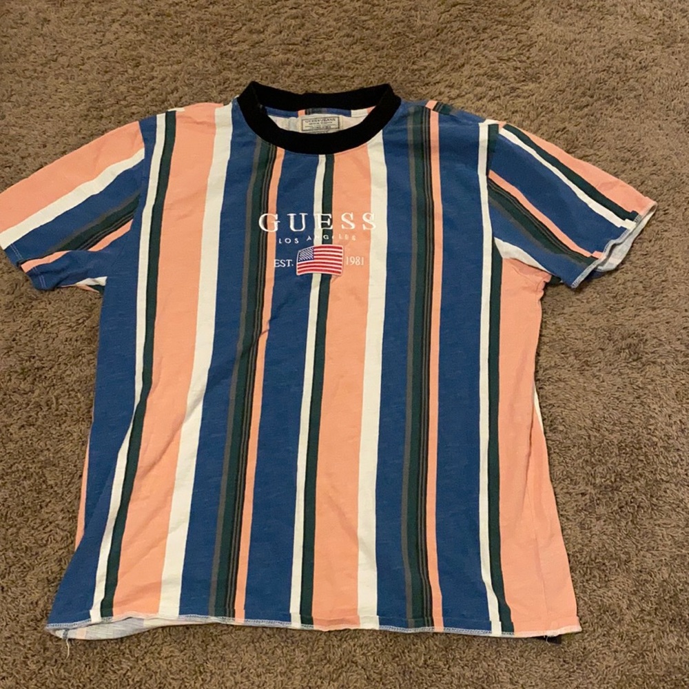GUESS Vertical Stripe T-shirt